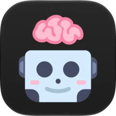 Icône d’app : robot au cerveau apparent
